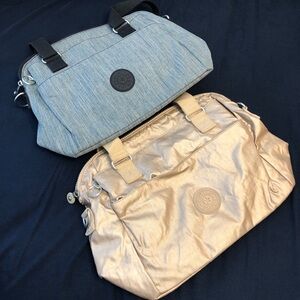 Kipling Women's Blue and Gold Bags Bundle